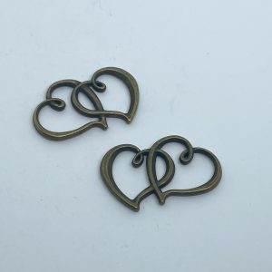 bronz dupla sziv