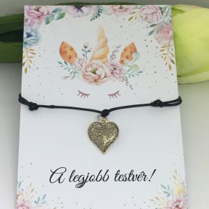 legjobb testvér szívmedállal